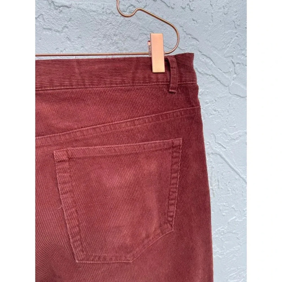Peter Christian Mens Flat Front Corduroy Pants Cinnamon Sz W38x L30 - Picture 5 of 11